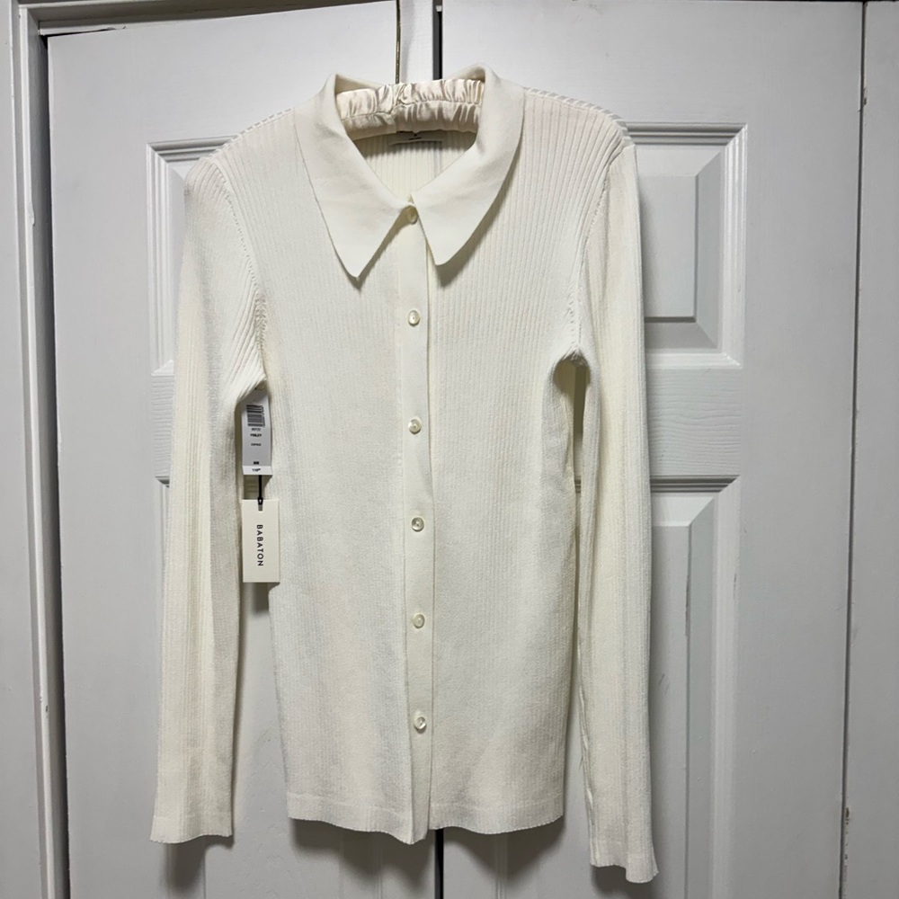 Elegant White Sweater by Babaton